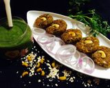 A picture of step 4 of Oats black eyed Beans(lobiya) Kababs.
