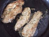 Pollo en puré de papas