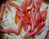 A picture of step 8 of Fajita spaghetti!🍝.
