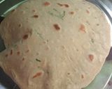 A picture of step 2 of Garlic wheat flour chapati.