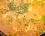 A picture of step 4 of Kadai paneer.