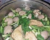 Foto langkah ke 4 dari resep Sup Bakso dan Pangsit.