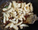 A picture of step 7 of Dragon potatoes.