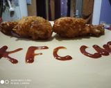 A picture of step 7 of KFC style fried chicken drumstick.