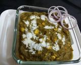 A picture of step 6 of Malaidaar Palak Corn.
