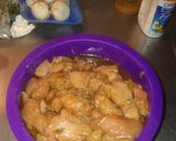 Foto del paso 1 de la receta: Pollo macerado en salsa de soja con champiñones y arroz yamani