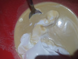 Mousse de piloncillo con jelly de guayaba