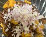 A picture of step 7 of Chana chaat In Bombay style.