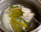 A picture of step 1 of Chicken Salad with Miso and Sesame sauce.