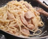 Foto del passaggio 7 della ricetta Linguine ai funghi porcini e noci