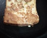 A picture of step 2 of Bread toast with besan batter.
