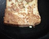A picture of step 2 of Bread toast with besan batter.