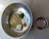 A picture of step 1 of Khandvi.