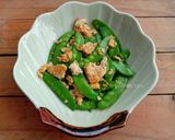 รูปขั้นตอนการทำที่ 3 ของ ถั่วลันเตาผัดไข่