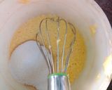 A picture of step 2 of Red marble cake.