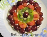 A picture of step 7 of Fruit Pizza.
