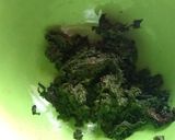 Foto del paso 3 de la receta: Panqueques verdes con hojas de remolacha y espinaca