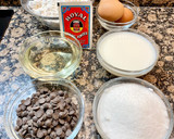 Foto del paso 1 de la receta: Pastel de plátano caramelizado y pepitas de chocolate, “sin gluten “