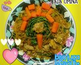 Foto langkah ke 8 dari resep Bihun Goreng Bayam Telur ala UMNA bisa utk MPASI.