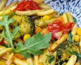 Krémes, zöldséges fusilli (vegán) recept fázis 4 fotója