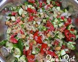 A picture of step 2 of Quinoa and Chickpea Salad.