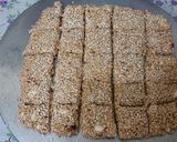 A picture of step 7 of Seasome seeds (till) peanuts jaggery chikki(till gud chikki).