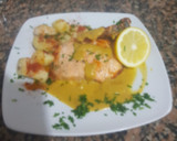 Foto del paso 10 de la receta: Salmón con salsa de mostaza y papines al vapor