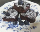 Pas rețetă Brownie vegană de quinoa și afine! 5 fotografie