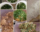 A picture of step 2 of Sattu Paratha.