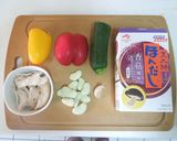 時蔬炒雞絲的食譜步驟1照片