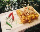 รูปขั้นตอนการทำที่ 6 ของ Creamy Tomyam Scrambled🥚on Toast🌶️ ปังไข่ข้นพริกเผาหมูหยอง🔥