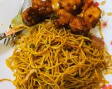 A picture of step 17 of Vegetable chowmein.