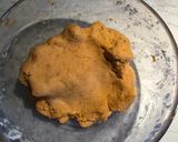 A picture of step 4 of Kolak Biji Salak - Sweet potato balls in palm sugar syrup and coconut milk.