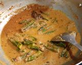 A picture of step 14 of Bhindi curry.