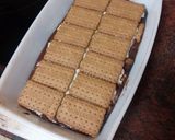 Foto del paso 5 de la receta: Tarta de galletas de mamá con chocolate y coco