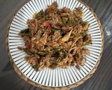Foto langkah ke 3 dari resep Pindang Tongkol Suwir Cabe Ijo.