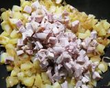 Une image de l'étape 3 de Poêlée de pomme de terre / poulet (reste de la veille).