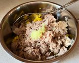 A picture of step 6 of Corn, Tuna, and Egg Salad Sandwich.
