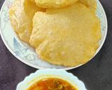 पूरी आलू टमाटर की सब्जी(poori aloo tamatar ki sabzi recipe in hindi) रेसिपी चरण 7 फोटो