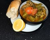 A picture of step 4 of Iranian celery stew 👌.