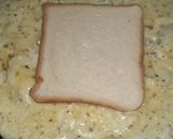 A picture of step 2 of Egg Wraped Sandwich.