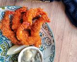 Foto langkah ke 8 dari resep Ebi Furai with Mushroom Sauce.