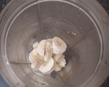 A picture of step 1 of Oats Almond Banana Hot Milk.