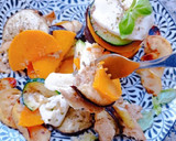 Foto del paso 5 de la receta: Timbales de verduras 🌈🍆🥒🎃 con mozzarella 🧀 y heura