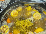 Sopa de jamón y salchichón