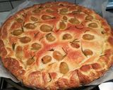 A picture of step 5 of Ciaccia (Grape Focaccia).