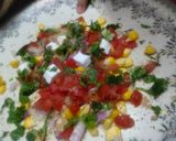 A picture of step 3 of Papad Paneer Corn Chat.