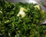 A picture of step 3 of Aloo methi.