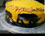 A picture of step 7 of Lion King Circle of Life Cake.