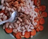 Foto del paso 3 de la receta: Ensalada de alubias blancas al ajo con zanahorias al jengibre
